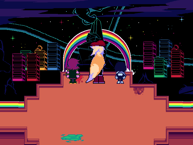 A screenshot of the mod Kris and Susie's Wacky Dark World Adventures by TrashcatYT