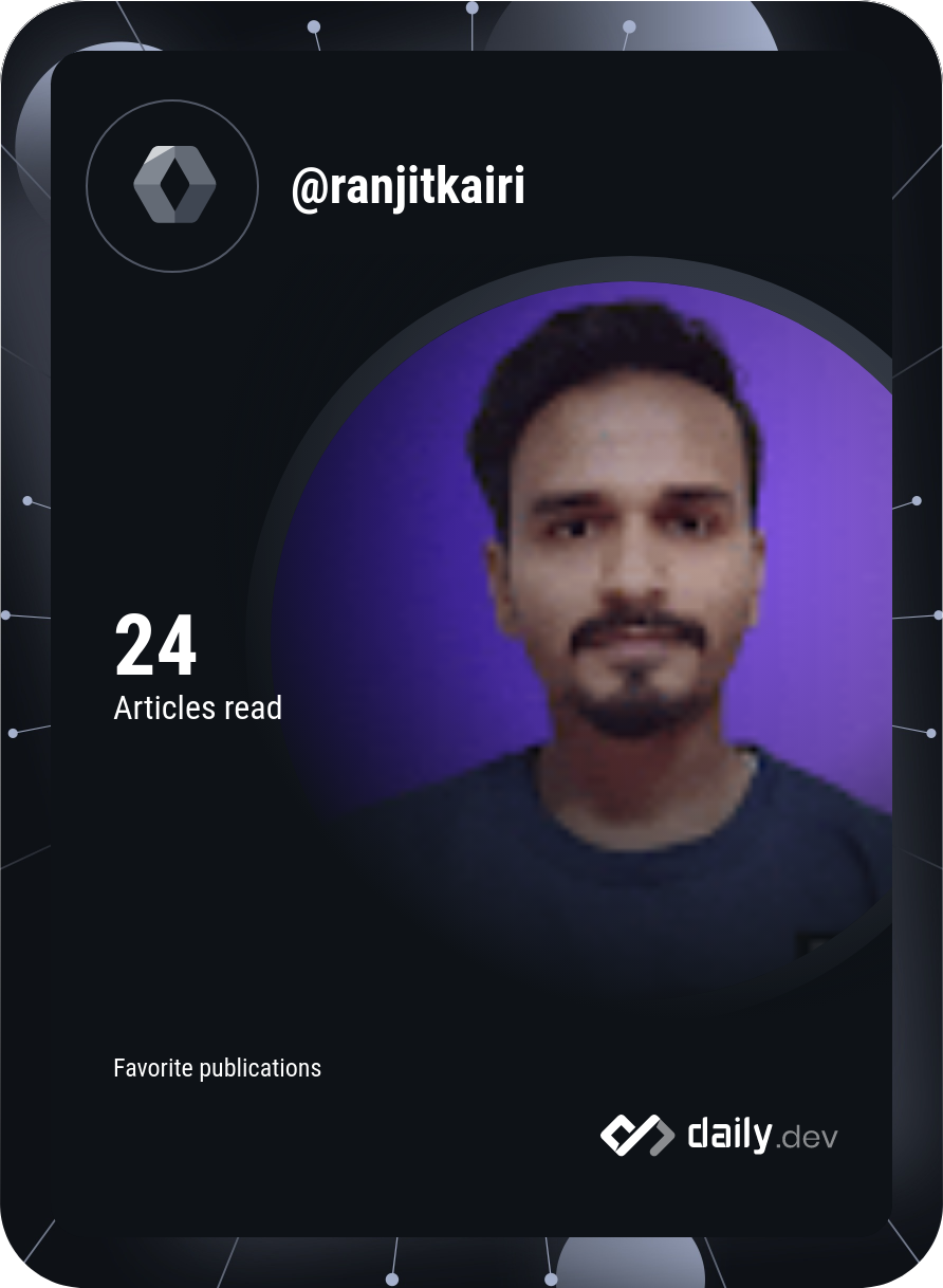 Ranjit Kairi's Dev Card