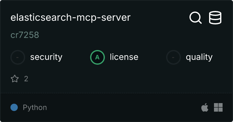 Elasticsearch MCP Server