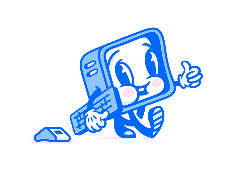 Image of Computer by - Super Team Deluxe Mascot on dribbble.com