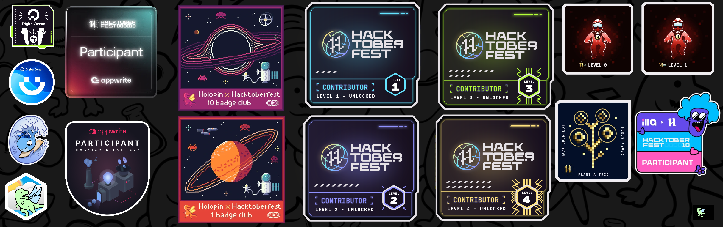 An image of @aswingt65's Holopin badges, which is a link to view their full Holopin profile