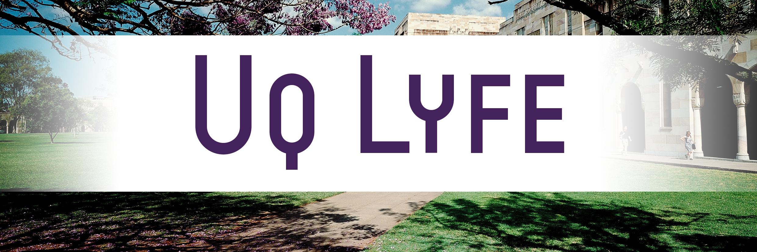 Graphic UQ Lyfe Banner