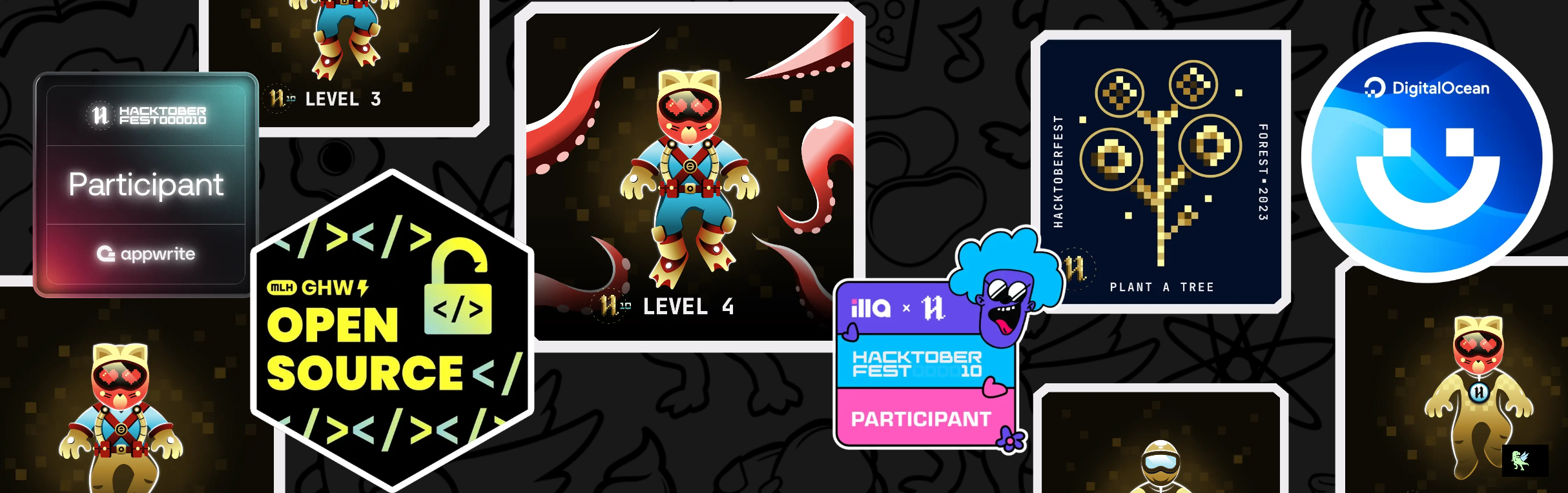 An image of @anubhav099's Holopin badges, which is a link to view their full Holopin profile