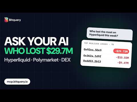 Video thumbnail: Polymarket and Hyperliquid data in ChatGPT and Claude with Bitquery MCP