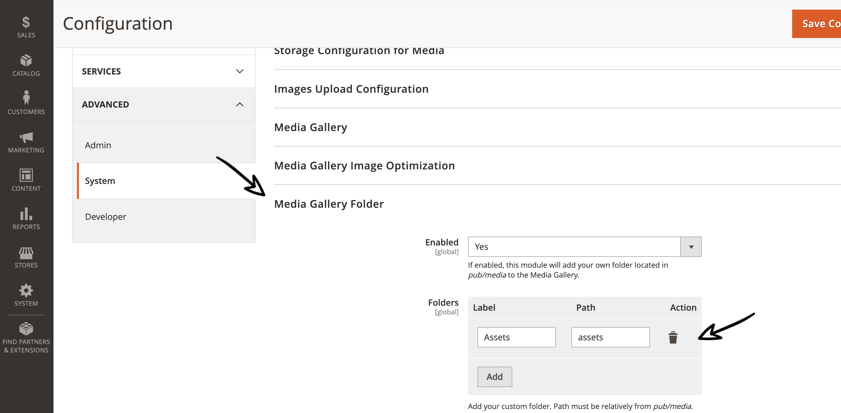 Magenizr MediaGalleryFolder - Backend