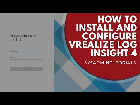 vSphere 6.5 - How to install and configure VMware vRealize Log Insight 4