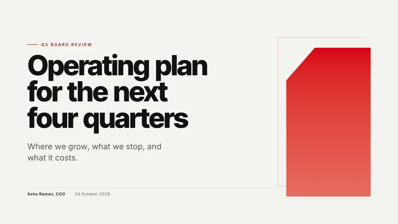Executive Cover, a Pro layout from the corporate genre