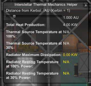 Thermal helper before adding radiators