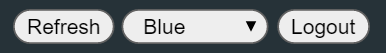 web interface footer
