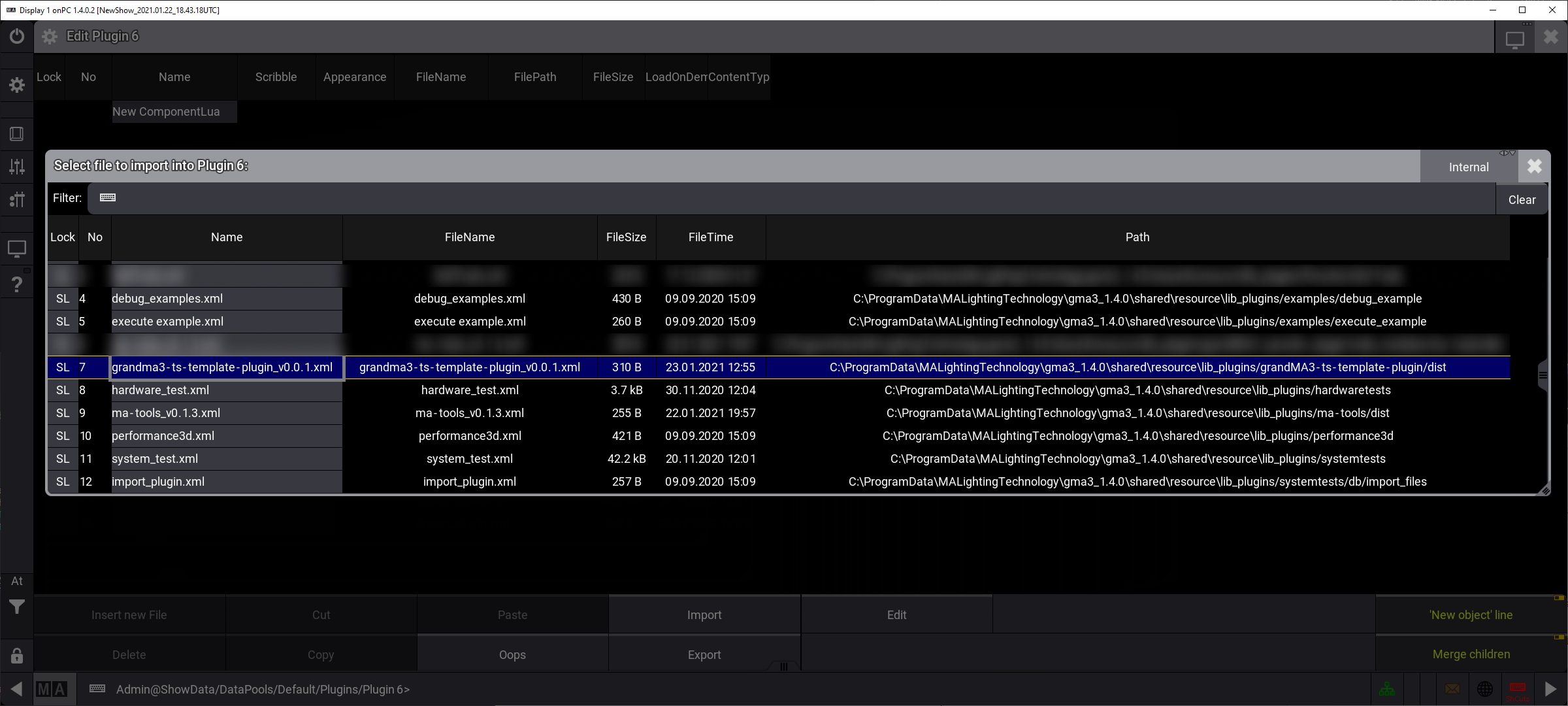 How to import the plugin