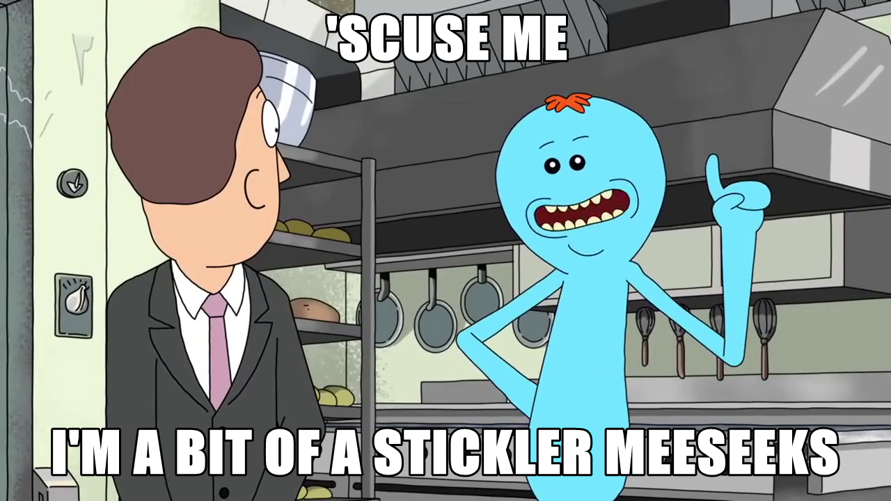 stickler meeseeks