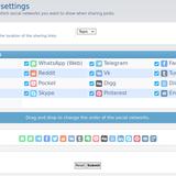 Social Links Settings