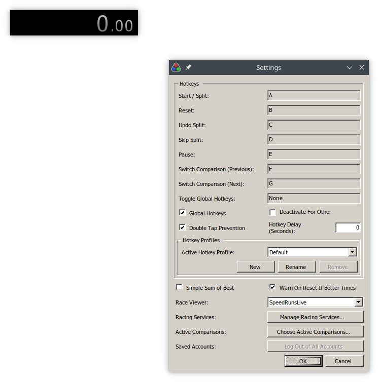 LiveSplit configuration