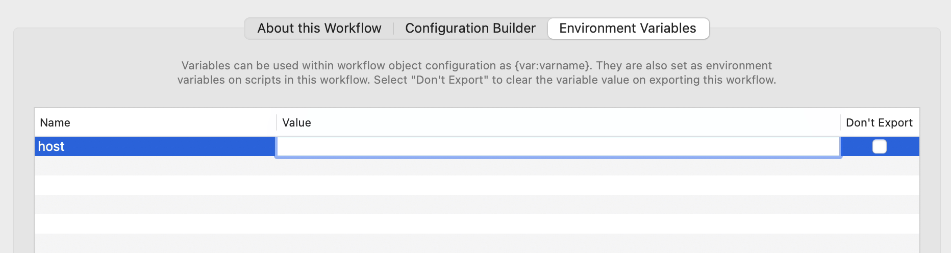 env-configuration