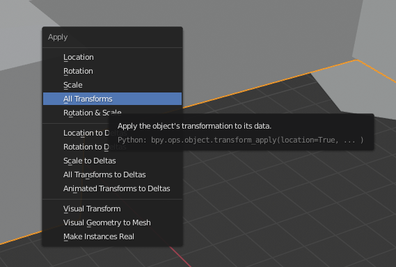 Apply transforms