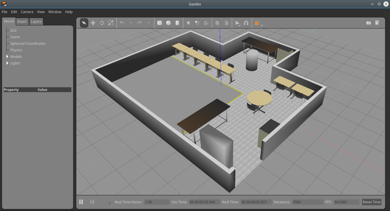 3d model of LaR in gazebo