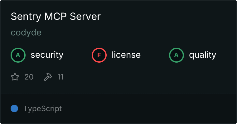 Sentry Server MCP server