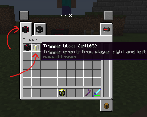 Trigger block