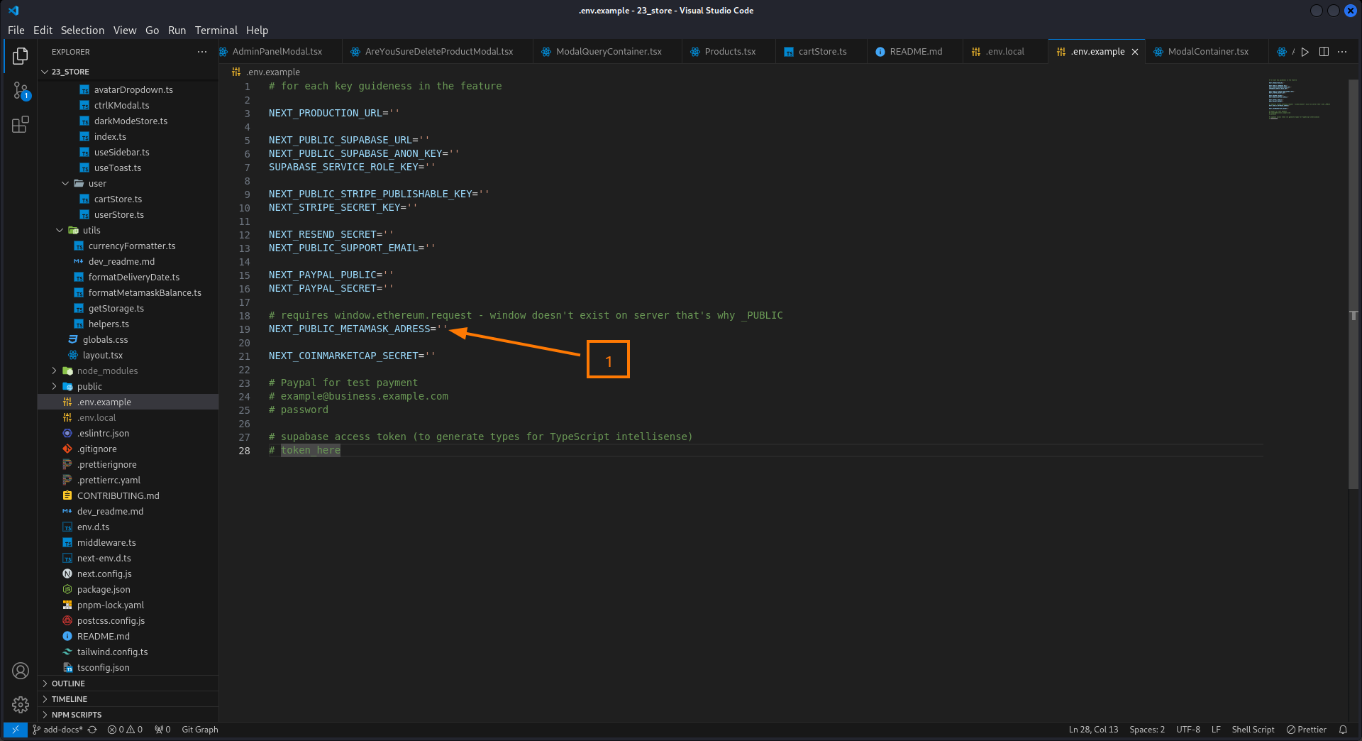 paste metamask address