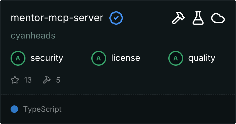 Mentor Server MCP server