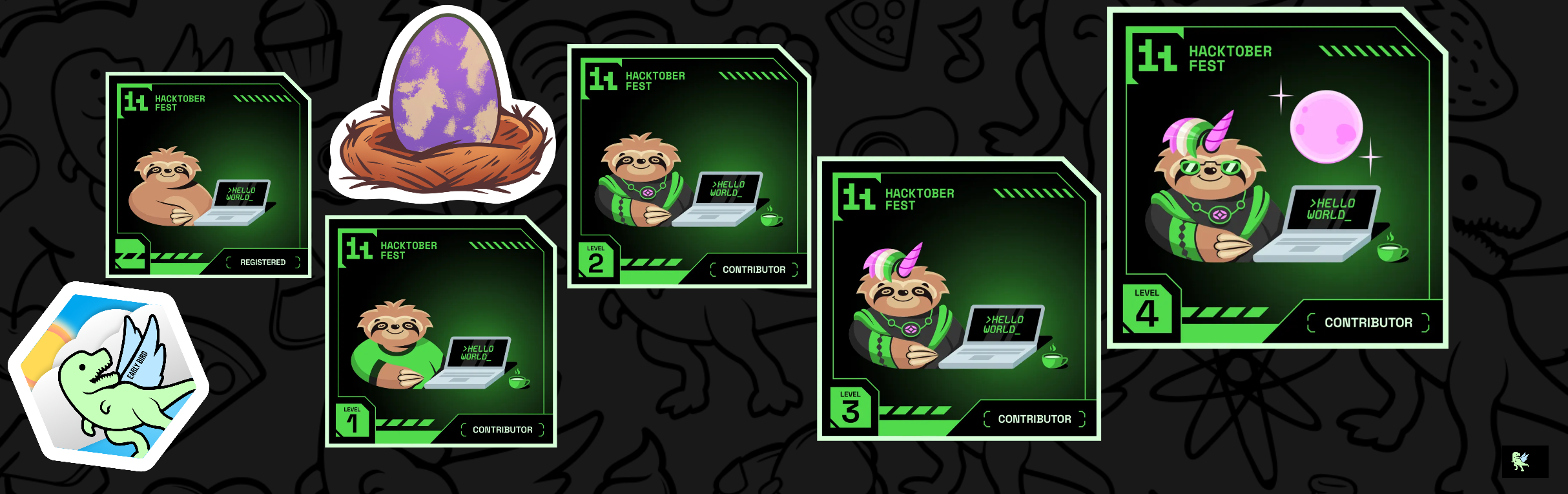 An image of @annapoornaaradhya's Holopin badges, which is a link to view their full Holopin profile