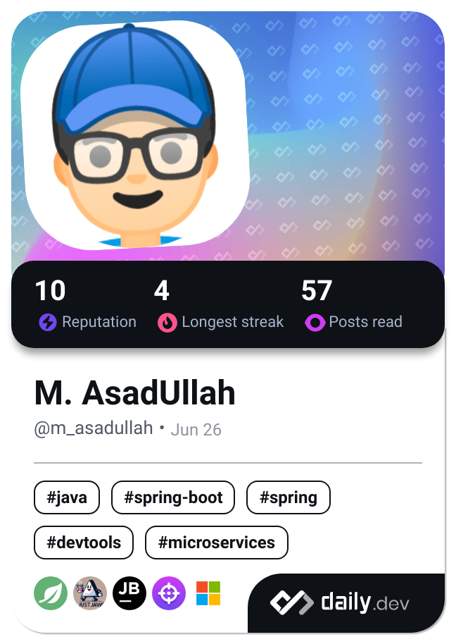 M. AsadUllah's Dev Card