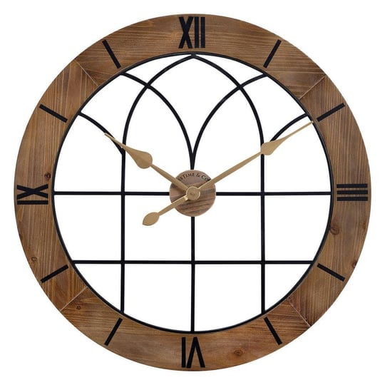 firstime-co-30-in-brown-josie-arch-wall-clock-1