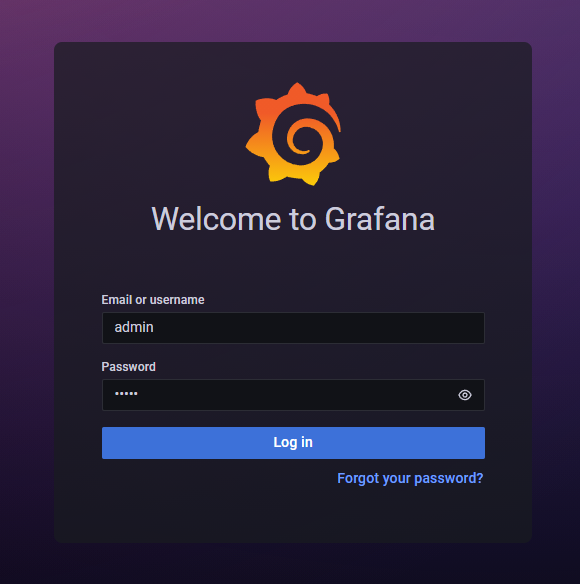 Grafana portal