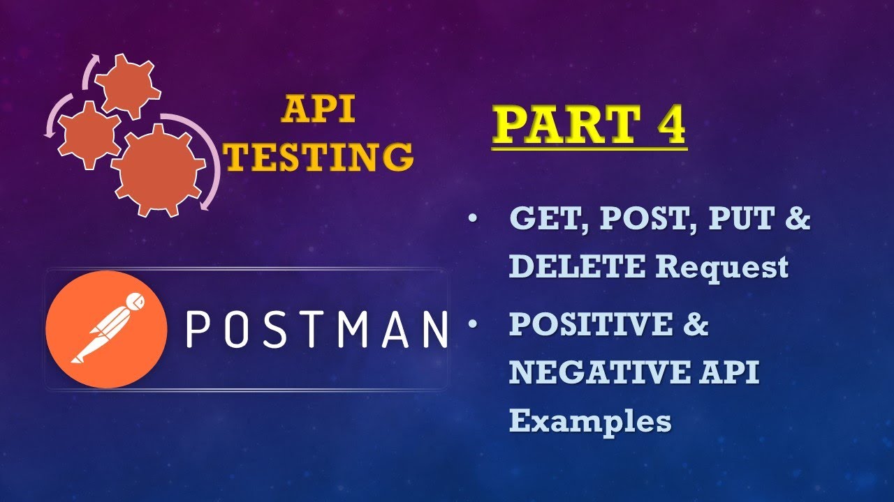 "POSTMAN SERIES(GET, POST, PUT and DELETE Request | POSITIVE and NEGATIVE Scenario Examples)"