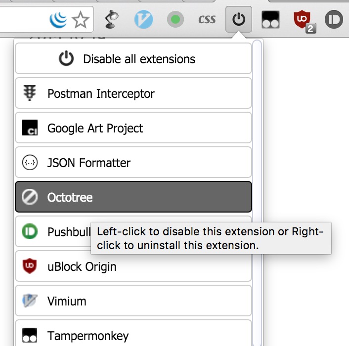 one click extensions manager