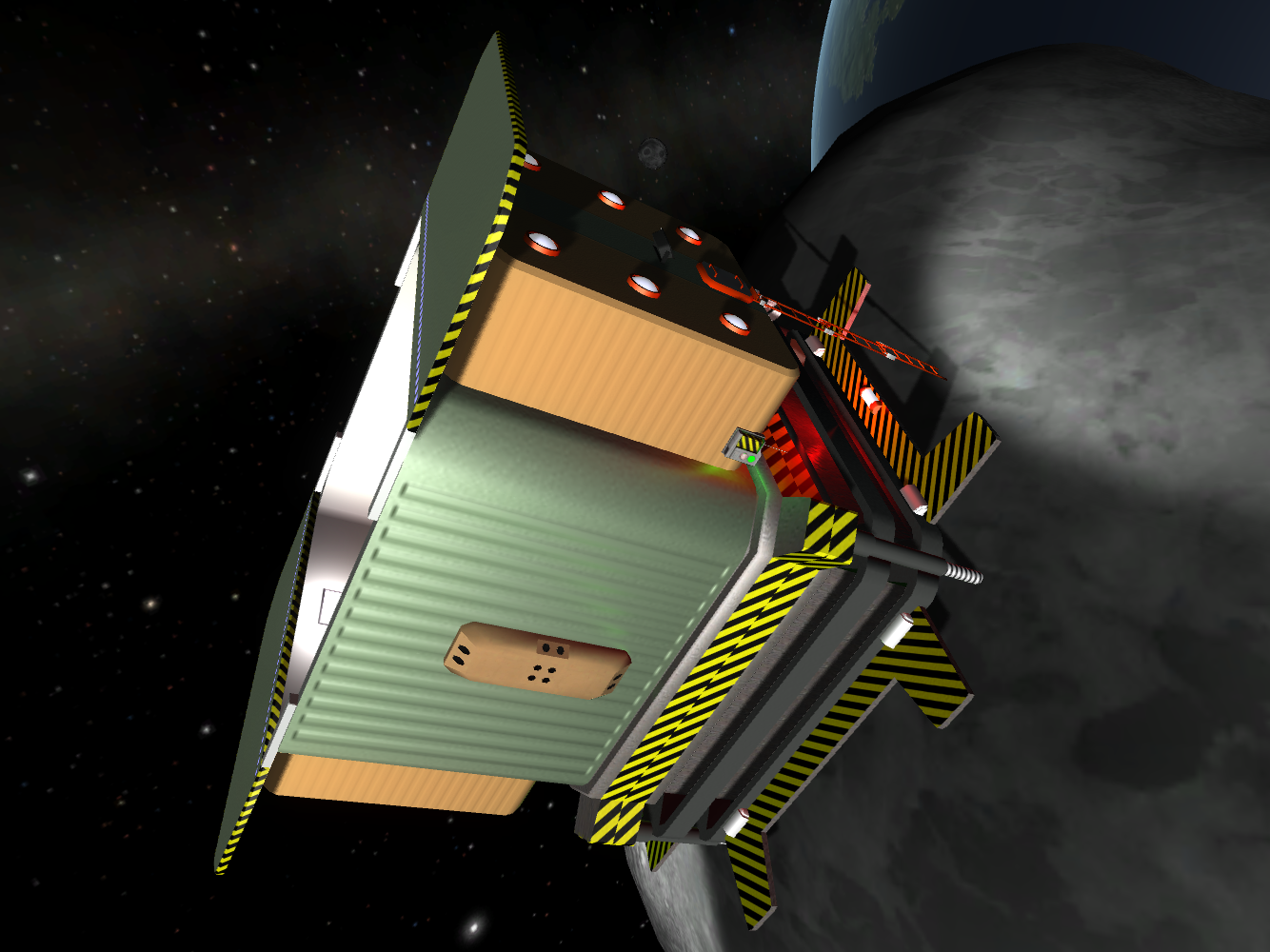 Asteroid with a storage space and a Gateway