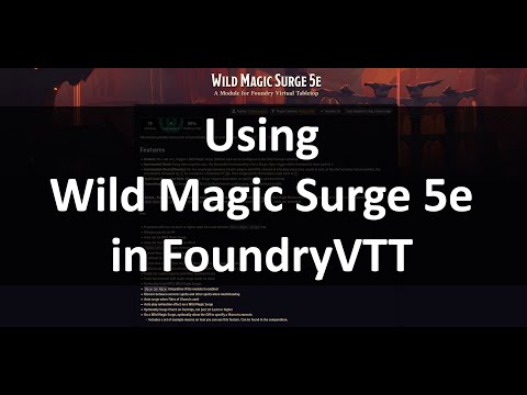 Watch the overview and how to guide of Wild Magic Surge 5e on YouTube