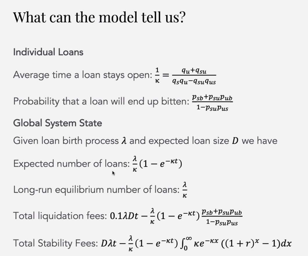 What can the model tell us?