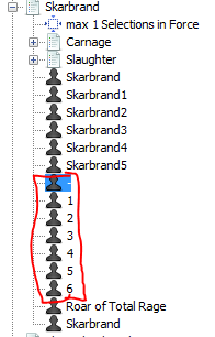 Table Profile Entries