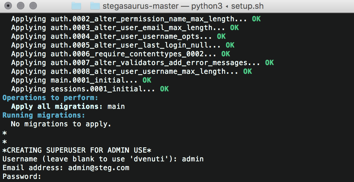createsuperuser