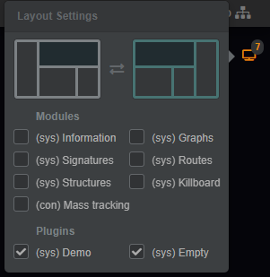 layout settings