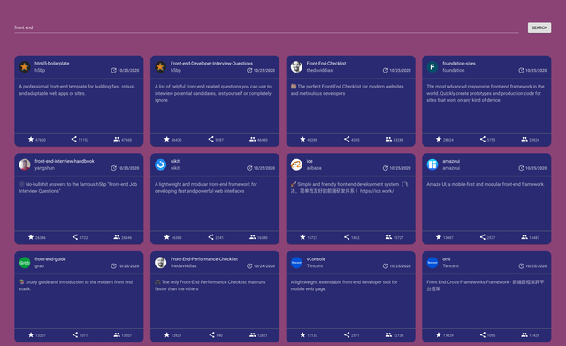 Github Dashboard