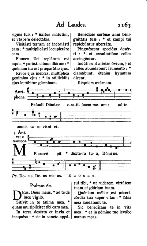 Antiphonale Monasticum, Solesmes, 1934, p. 1163