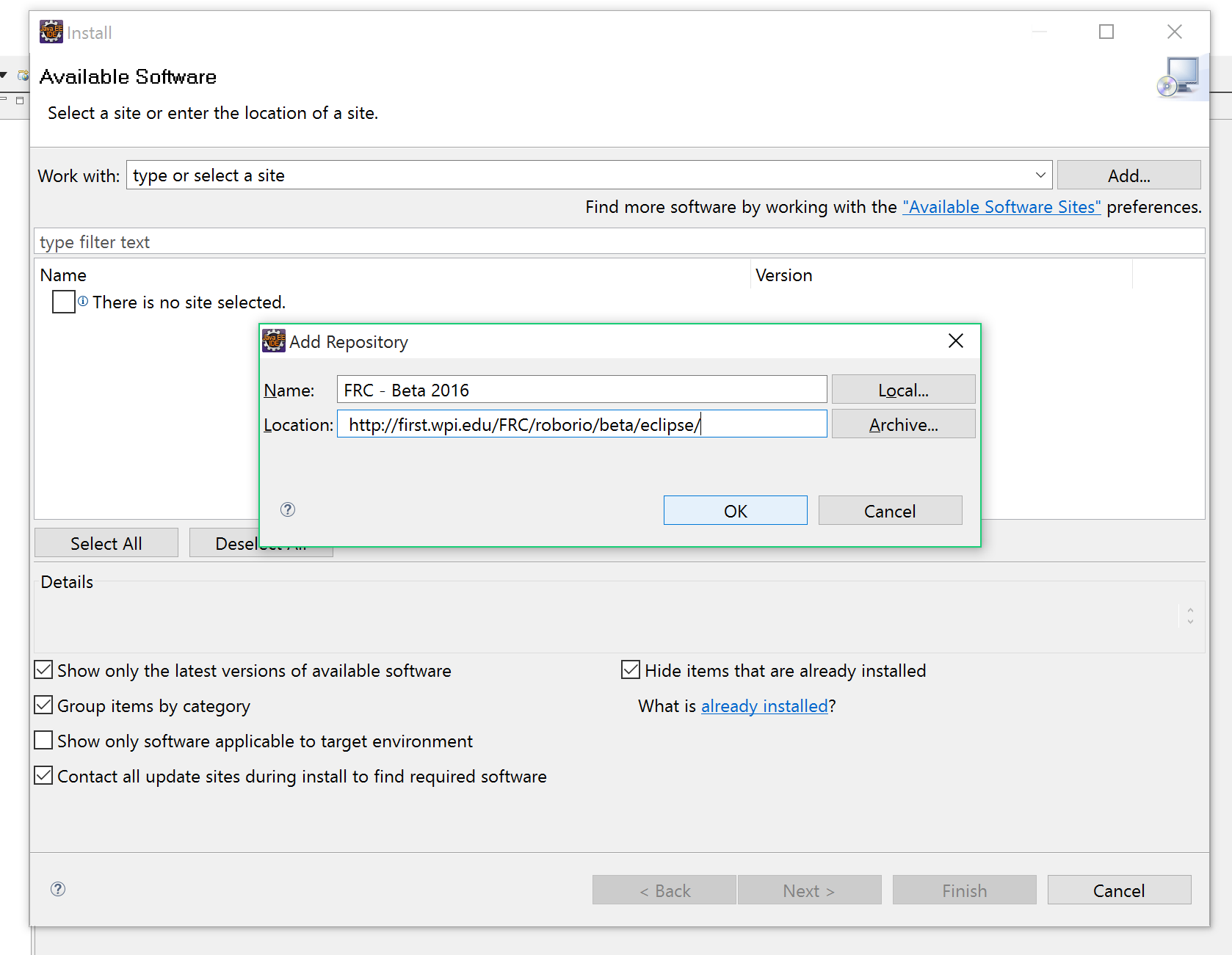 Give the location of the new plugin