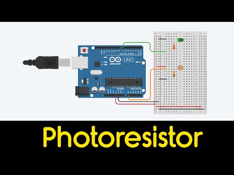 Photoresistor with Arduino in Tinkercad