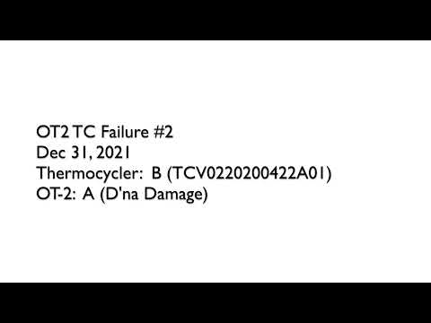 Error on OT2 A with Tc A