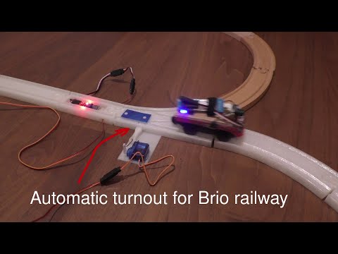 Brio turnout with on position sensor