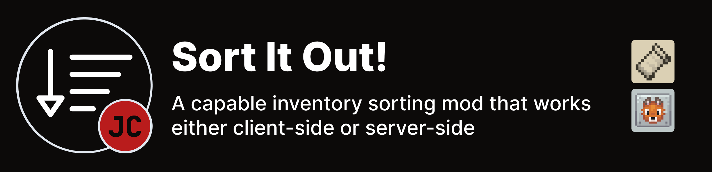 Sort It Out!: A capable inventory sorting mod that works either client-side or server-side