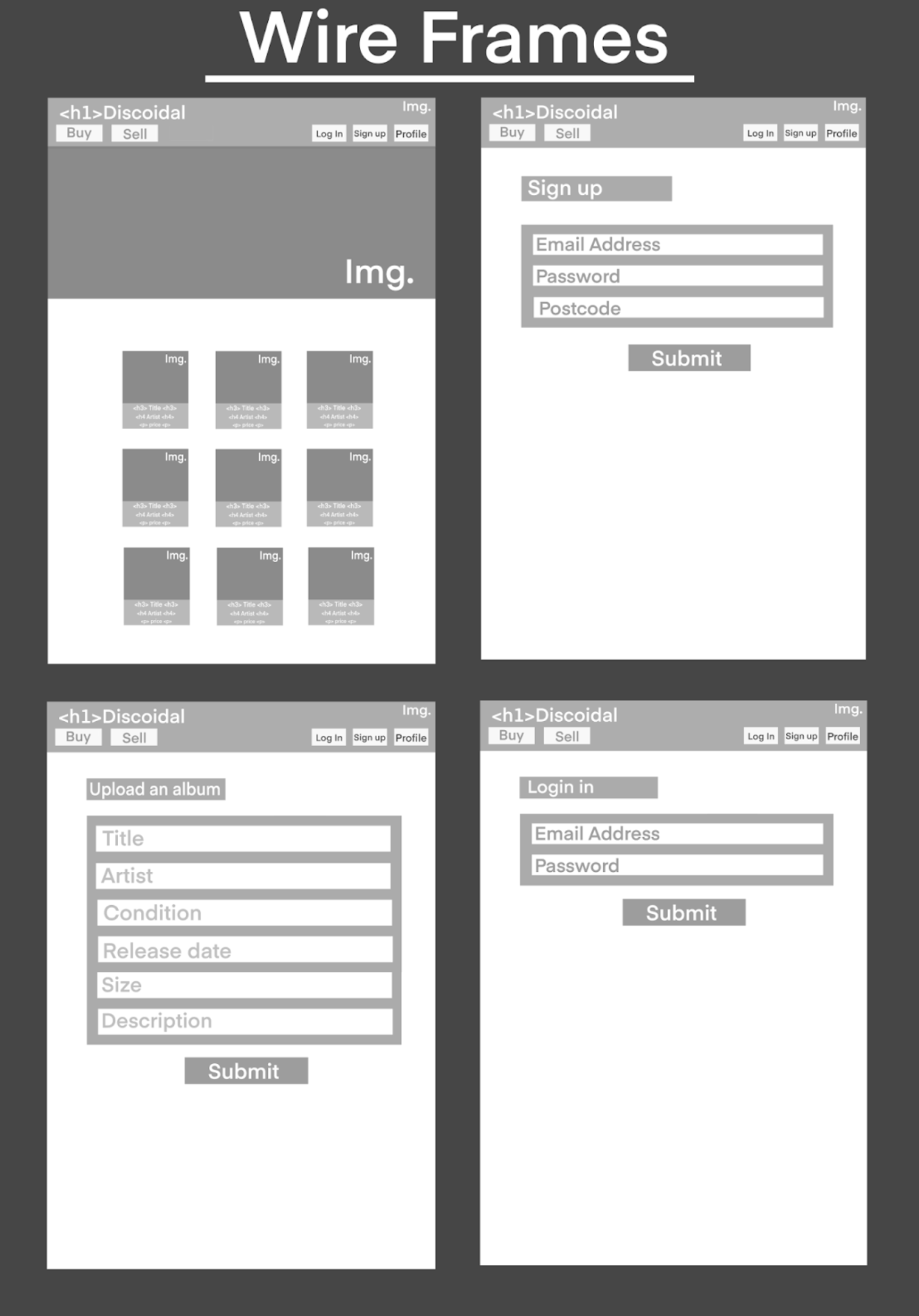 Wireframes