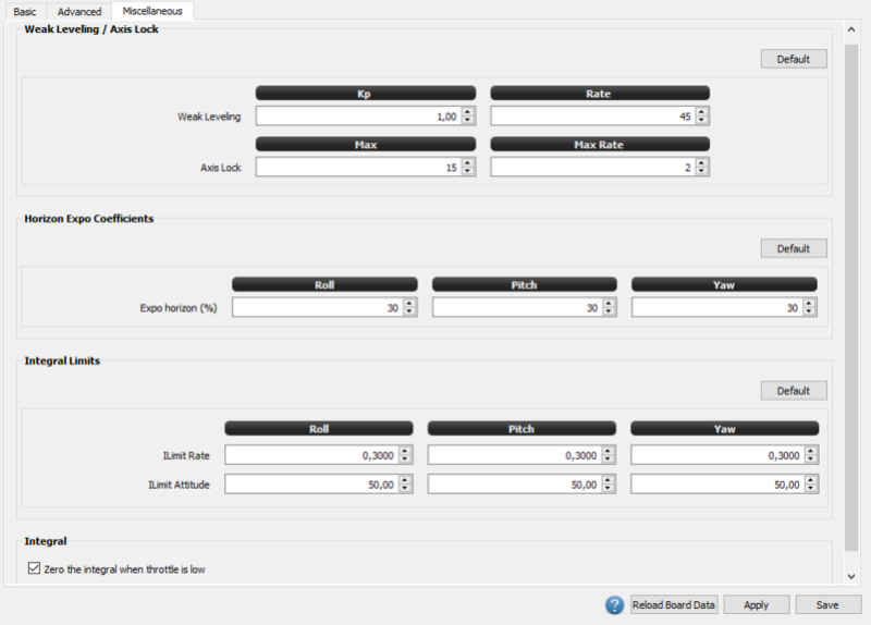 Stabilization Configuration Expert