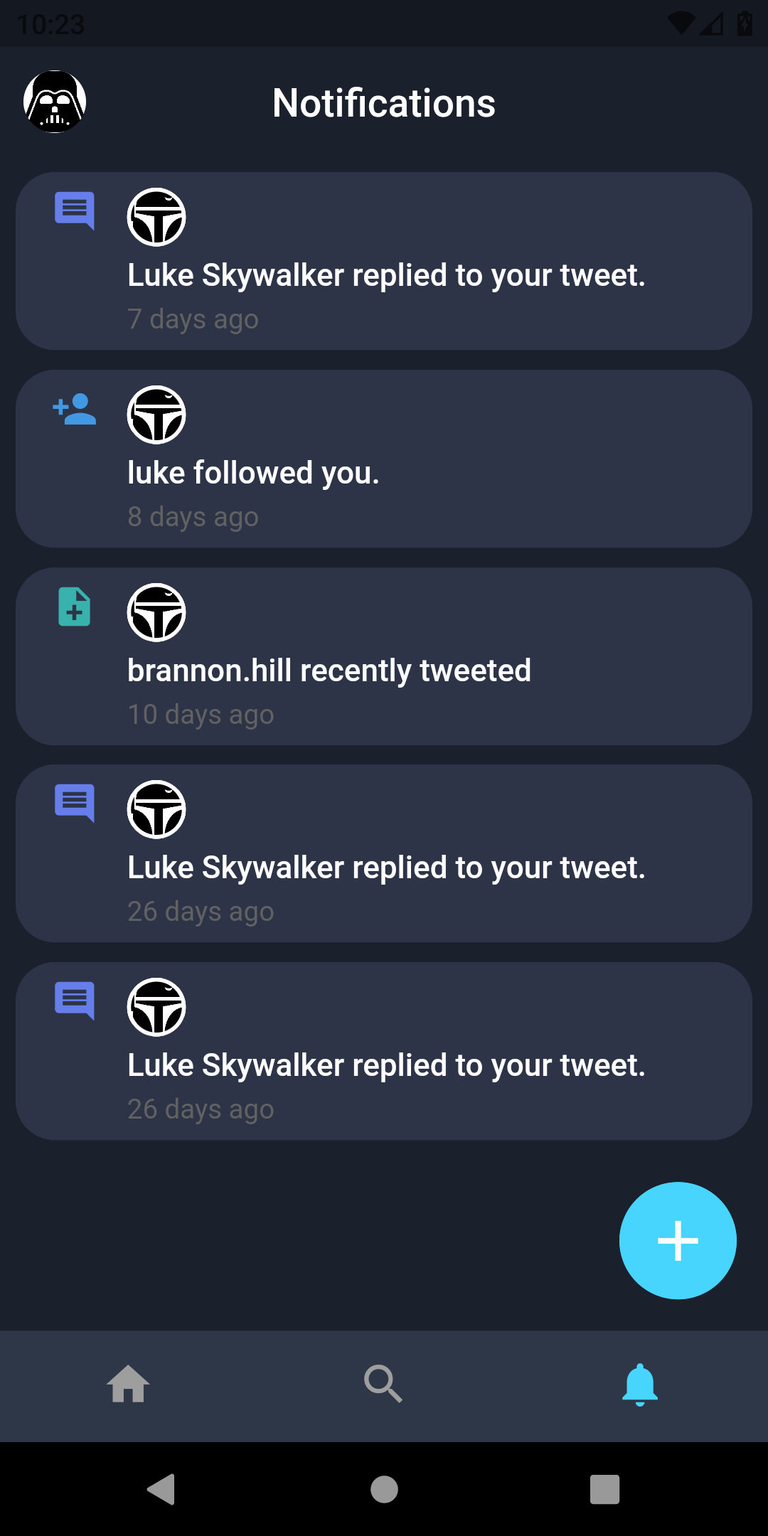 Notifications Screen