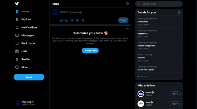 Twitter with JS