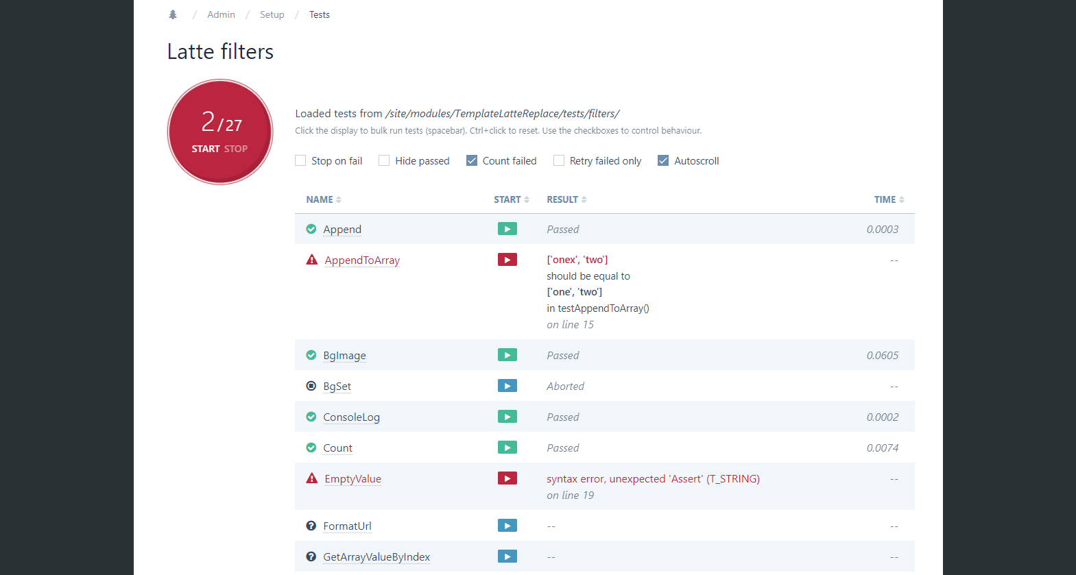 ProcessNetteTester