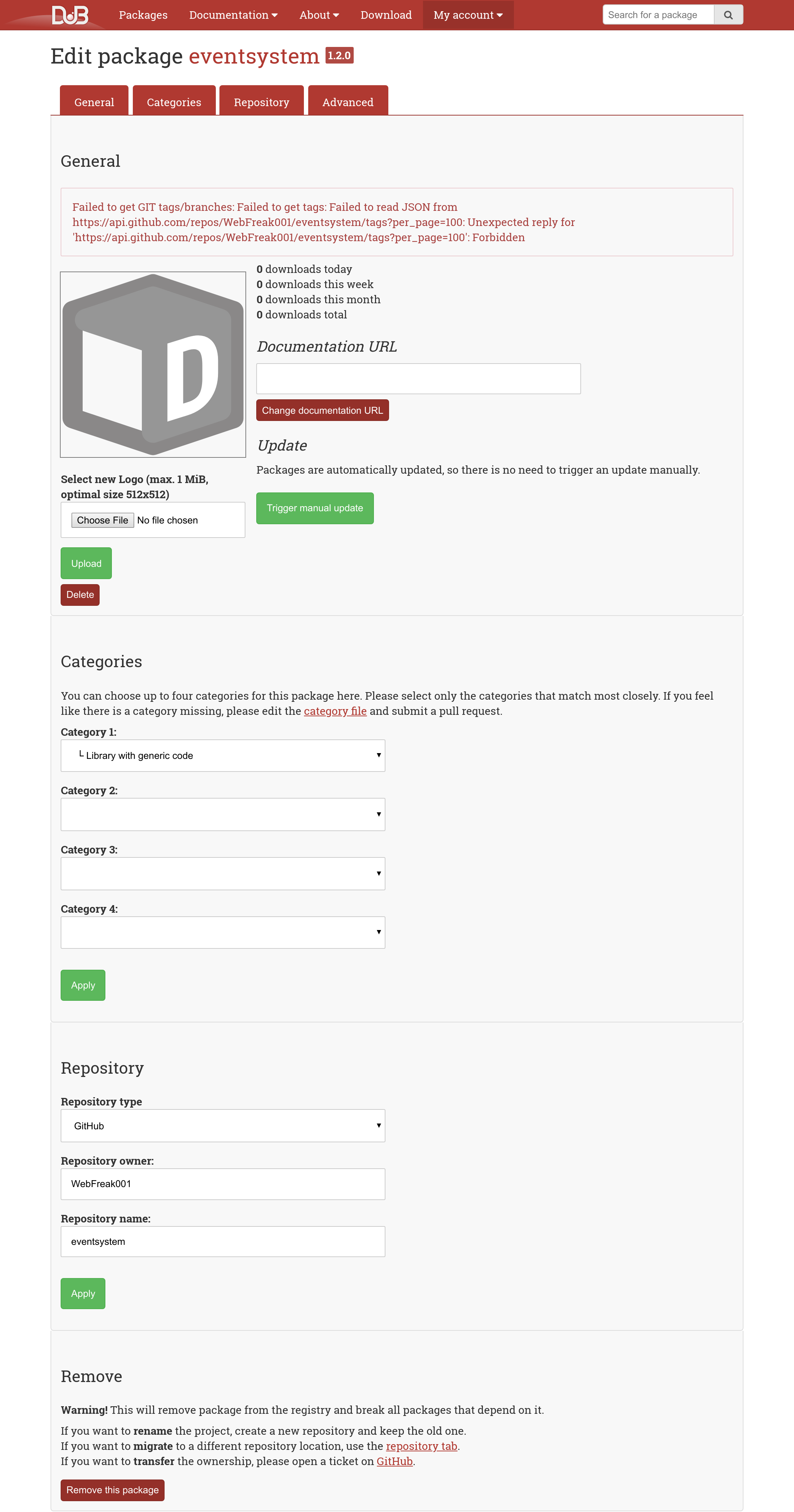 no-JS dub package view